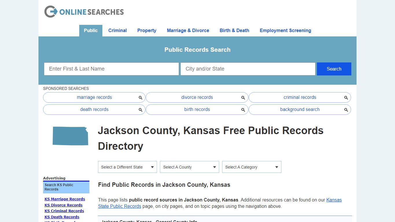 Jackson County, Kansas Public Records Directory